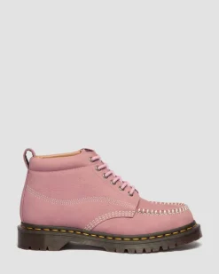 Boots Lowell Chukka en nubuck à bout mocassin in Rose Poudré