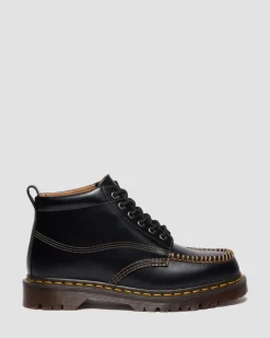 Boots Lowell Chukka Moc Toe en cuir in Noir