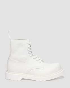 BOOTS 1460 / 1461 MM6 EN CUIR in Blanc