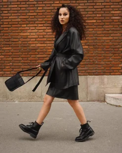 Boots 1460 Mono en cuir in Noir
