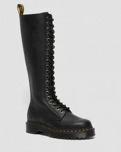 Boots montantes 1B60 Bex en cuir Pisa in Noir