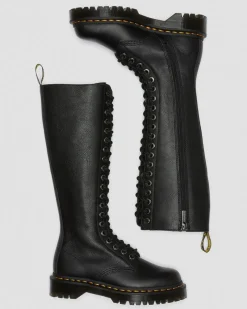 Boots montantes 1B60 Bex en cuir Pisa in Noir