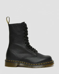 Boots montantes 1490 en cuir Virginia in Noir