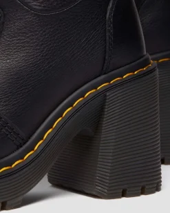 Boots montantes Kasey en cuir Virginia in Noir