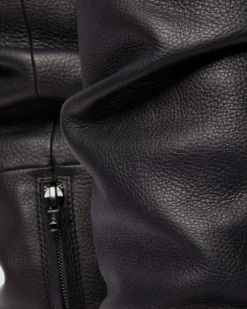 Boots montantes Kasey en cuir Virginia in Noir