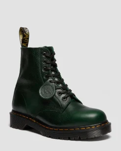 Boots 1460 Pascal en Cuir Buckingham in Vert Doc's