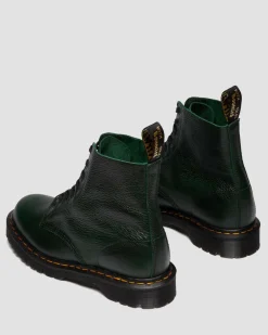 Boots 1460 Pascal en Cuir Buckingham in Vert Doc's
