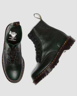 Boots 1460 Pascal en Cuir Buckingham in Vert Doc's