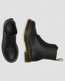 Boots 1460 Pascal en cuir Virginia à lacets in Noir