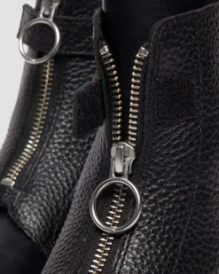 Boots 1460 Pascal à fermetures zippées en cuir in Noir