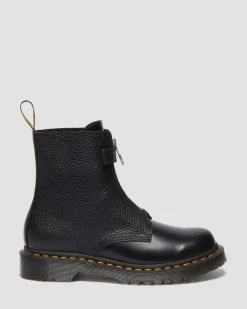 Boots 1460 Pascal à fermetures zippées en cuir in Noir