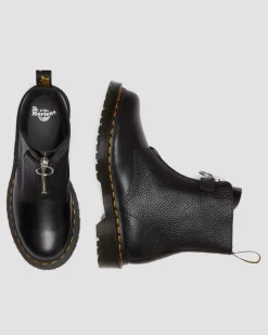 Boots 1460 Pascal à fermetures zippées en cuir in Noir