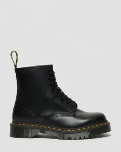 Boots plateformes Bex 1460 en cuir Smooth in Noir