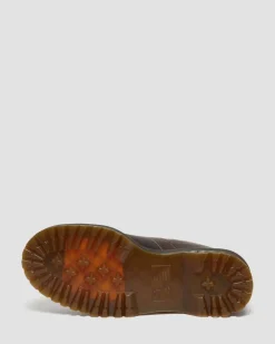 Boots plateformes Church Arc en cuir Crazy Horse in Marron Foncé