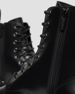 Boots plateformes Jadon en cuir Smooth in Noir