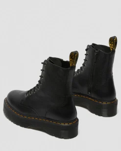 Boots plateformes Jadon III en cuir Pisa in Noir