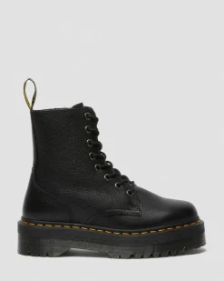 Boots plateformes Jadon III en cuir Pisa in Noir