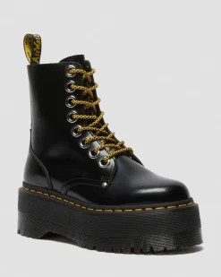 Boots plateformes Jadon Max en cuir Buttero in Noir
