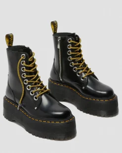 Boots plateformes Jadon Max en cuir Buttero in Noir