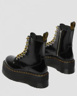 Boots plateformes Jadon Max en cuir Buttero in Noir