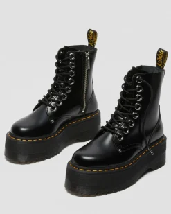 Boots plateformes Jadon Max en cuir Buttero in Noir