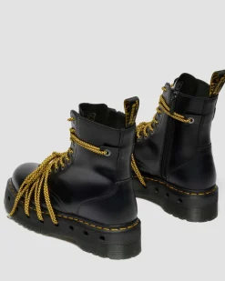 Boots plateformes Jadon XL en cuir in Noir