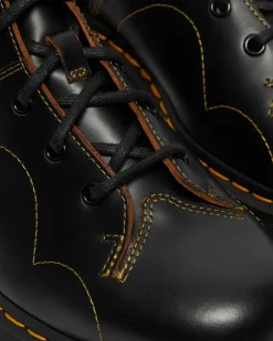 Boots plateformes Quad Church en cuir in Noir