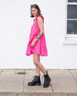 Boots plateformes Sinclair en cuir Milled Nappa in Noir