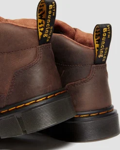 Boots Raffe en cuir Easy-On Junior in Marron Foncé