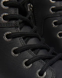 Boots Raffe en cuir Junior in Noir