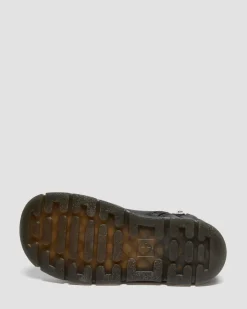 Boots Raffe en cuir Junior in Noir