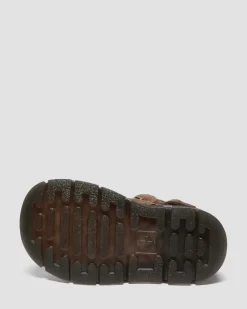 Boots Raffe en daim et cuir pour tout-petit in Marron Foncé