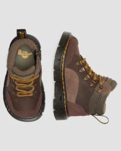 Boots Raffe en daim et cuir pour tout-petit in Marron Foncé