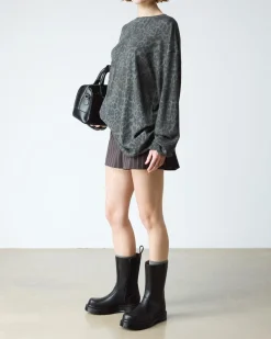 Boots Rejena en cuir Old Harness in Noir