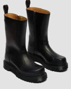 Boots Rejena en cuir Old Harness in Noir