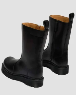 Boots Rejena en cuir Old Harness in Noir