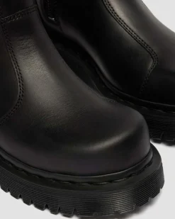 Boots Rejena en cuir Old Harness in Noir