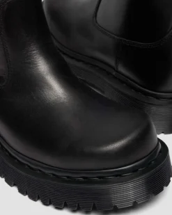 Boots Rejena Hi en cuir Old Harness in Noir
