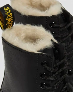 Boots 1460 Serena Doublées de Fourrure Synthétique in Noir