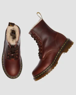 Boots 1460 Serena Doublées de Fourrure Synthétique in Toffee