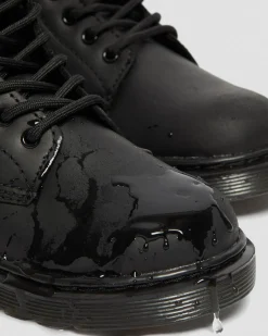 Boots 1460 Serena en cuir fourrées Junior in Noir