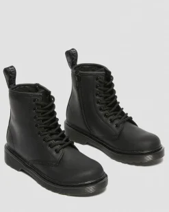 Boots 1460 Serena en cuir fourrées Junior in Noir