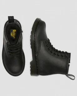 Boots 1460 Serena en cuir fourrées Junior in Noir
