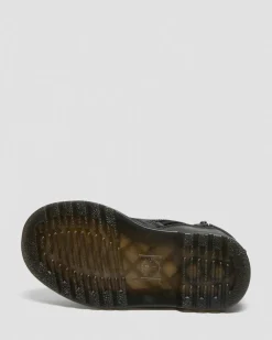 Boots 1460 Serena en cuir fourrées pour tout-petit in Noir