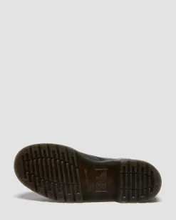 Boots 1460 Solar Flare en cuir reconditionné in Noir & Blanc
