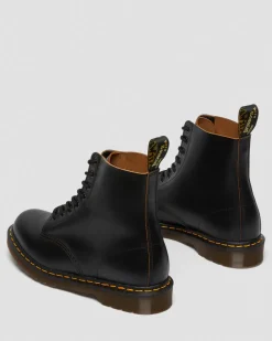 Boots 1460 Vintage en cuir Quilon in Noir