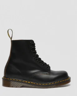 Boots 1460 Vintage en cuir Quilon in Noir