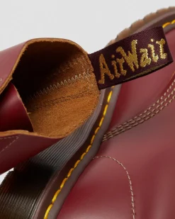 Boots 1460 Vintage en cuir Quilon in Rouge