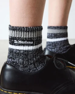 Chaussettes basses en coton mélangé chiné in Noir