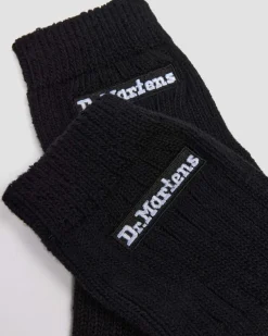 Chaussettes courtes Athletic Logo en coton biologique mélangé in Noir